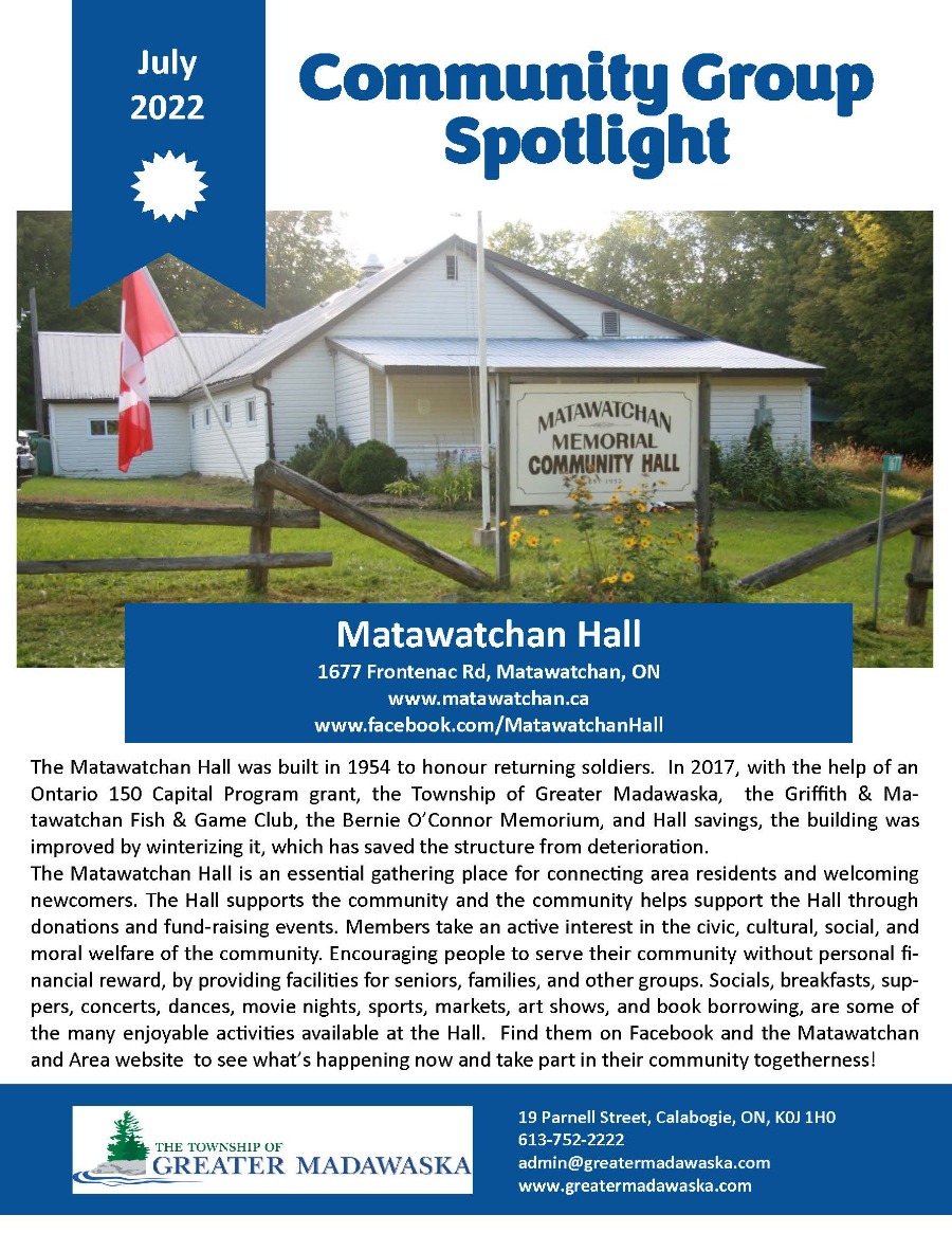 Matawatchan Hall article