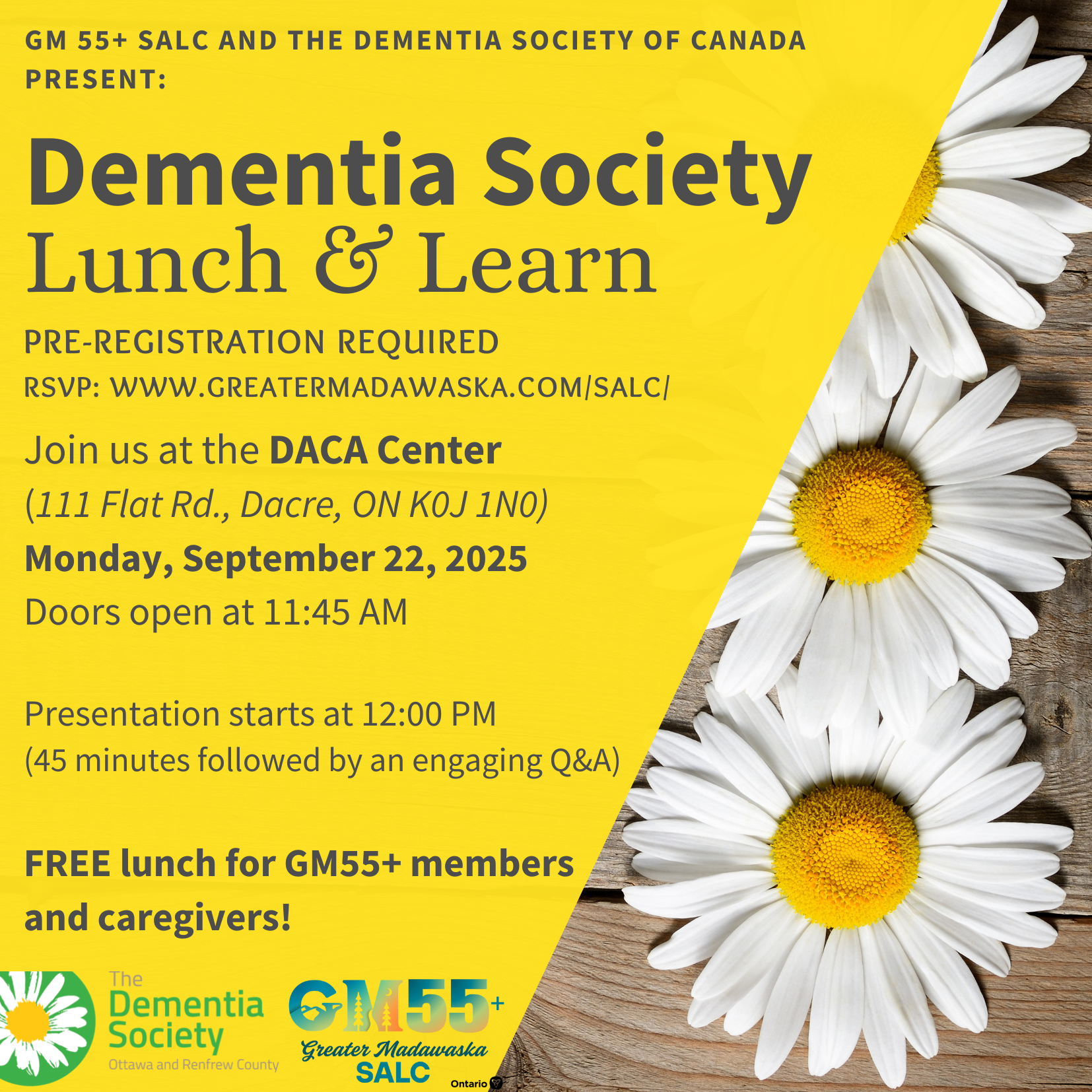 Dementia Society Lunch and Learn