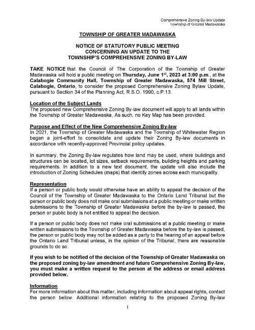 notice of public meeting page 1