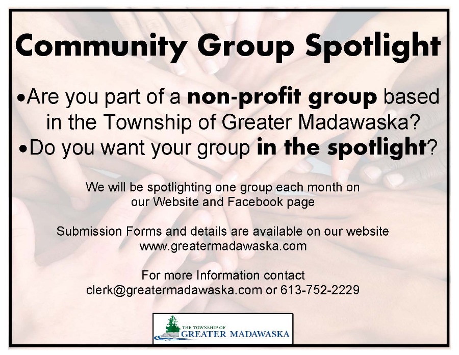 community group spotlight program poster