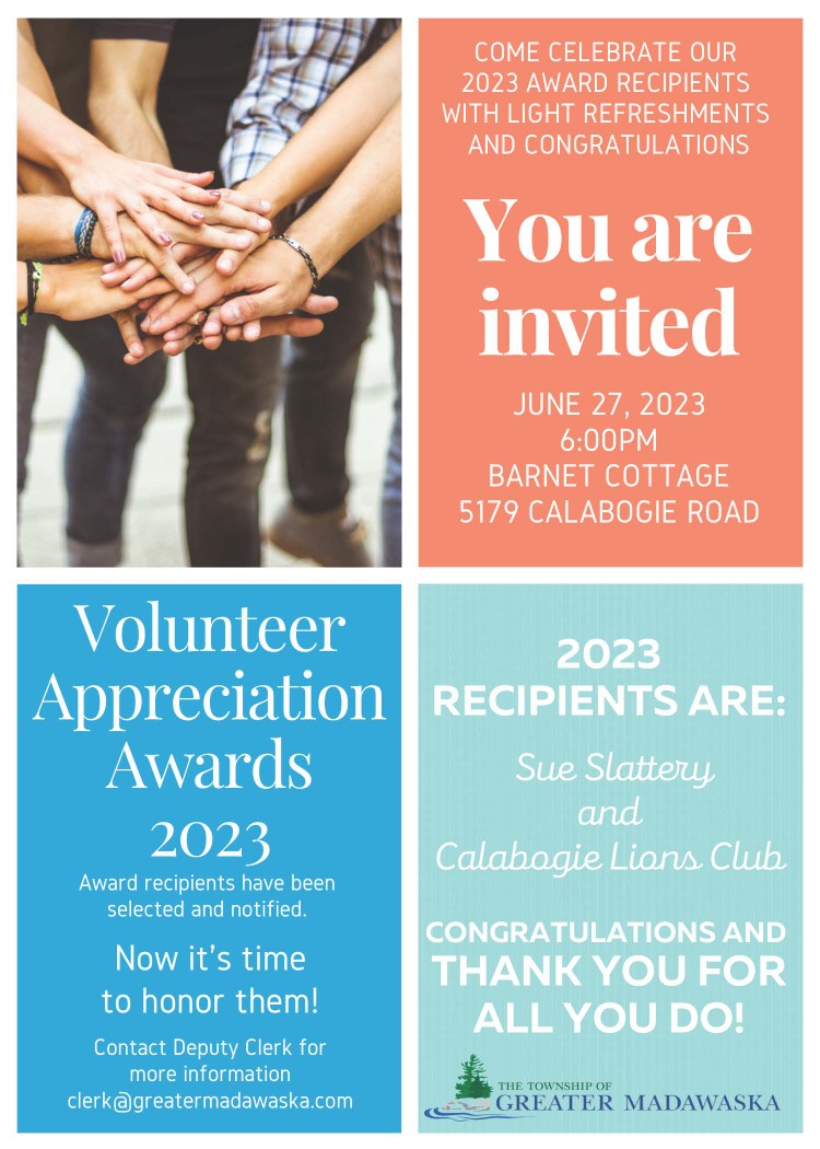 volunteer awards night poster