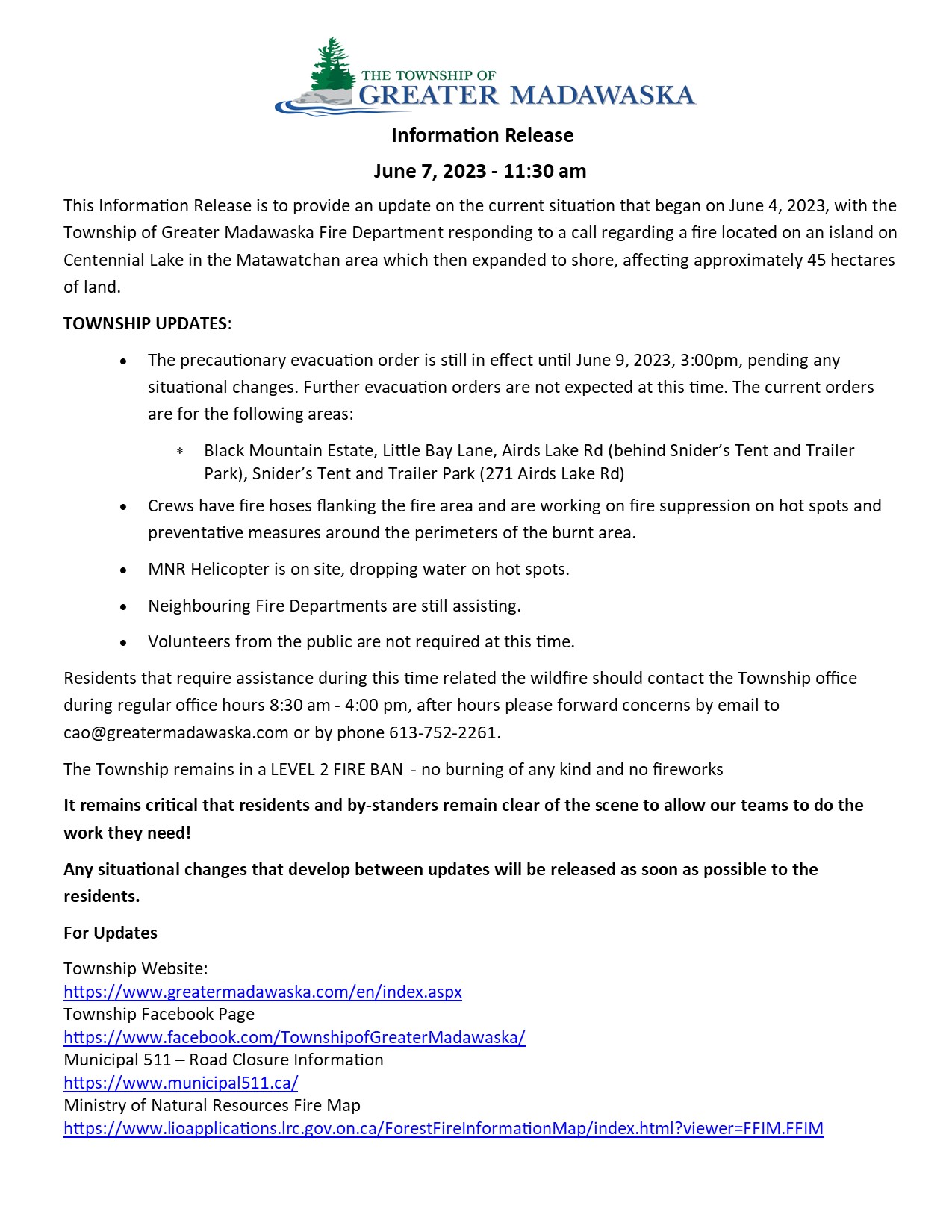 information release