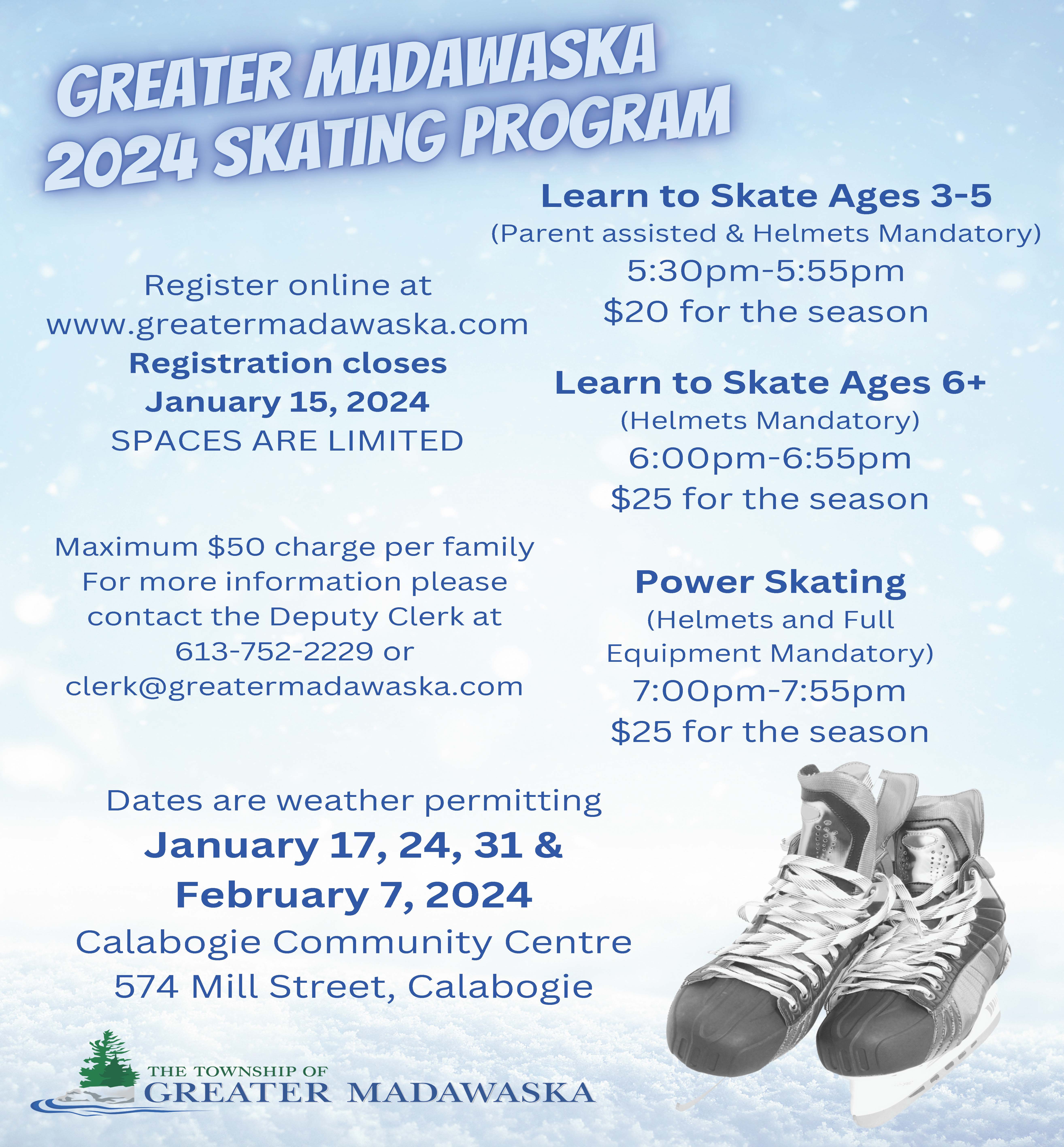 skating program poster