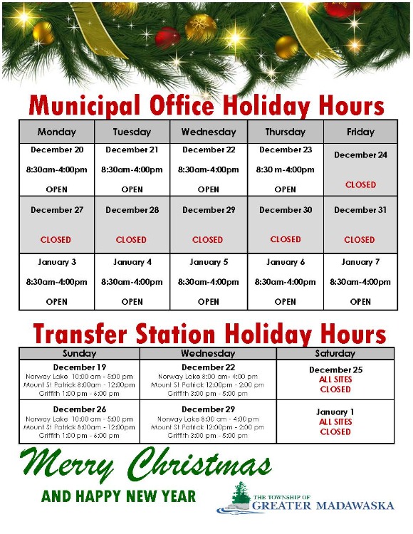 Holiday Hours Poster