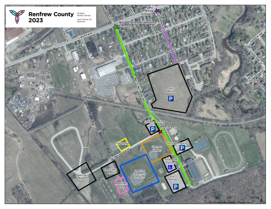 media release map winter games