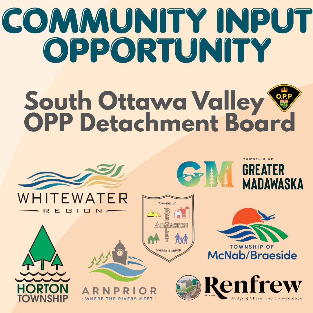 South Ottawa Valley OPP Detachment Board Survey poster details in body to webpage