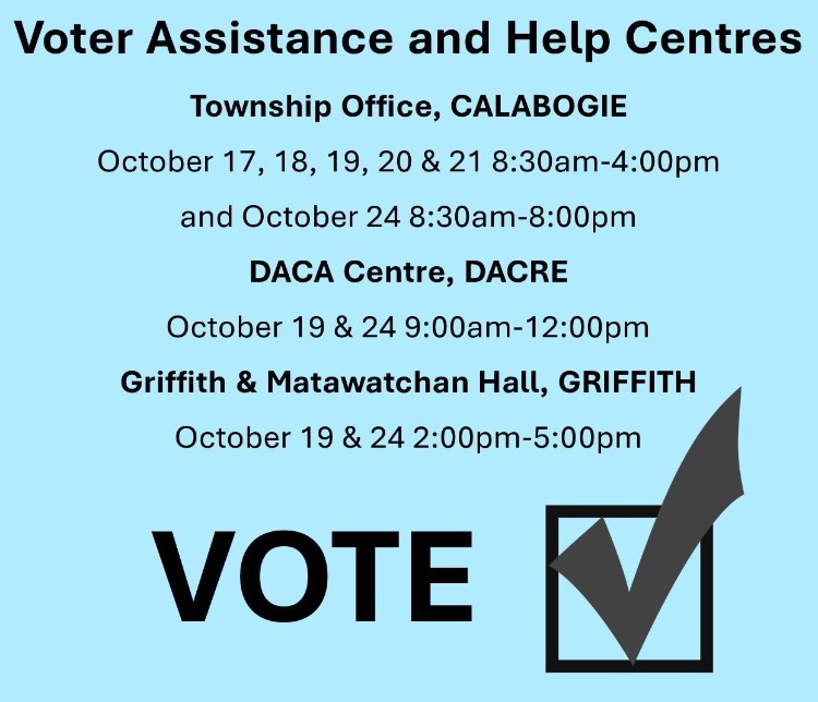 voter assistance schedule