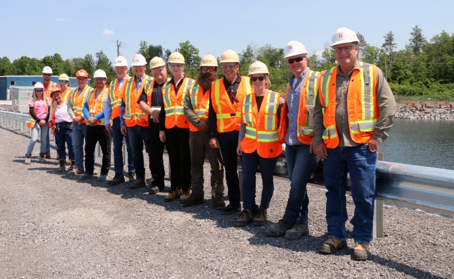 group photo at opg tour