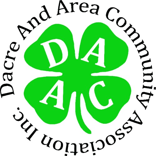 dacre and area community association logo with green clover