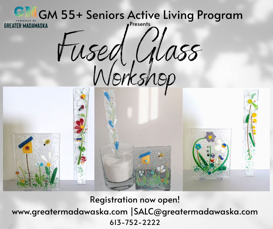 fused glass program poster