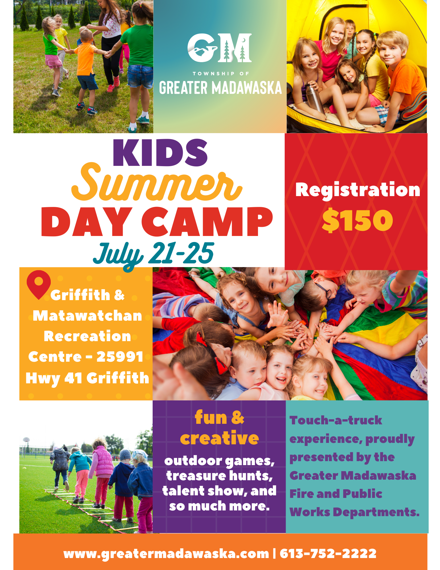 summer camp program poster
