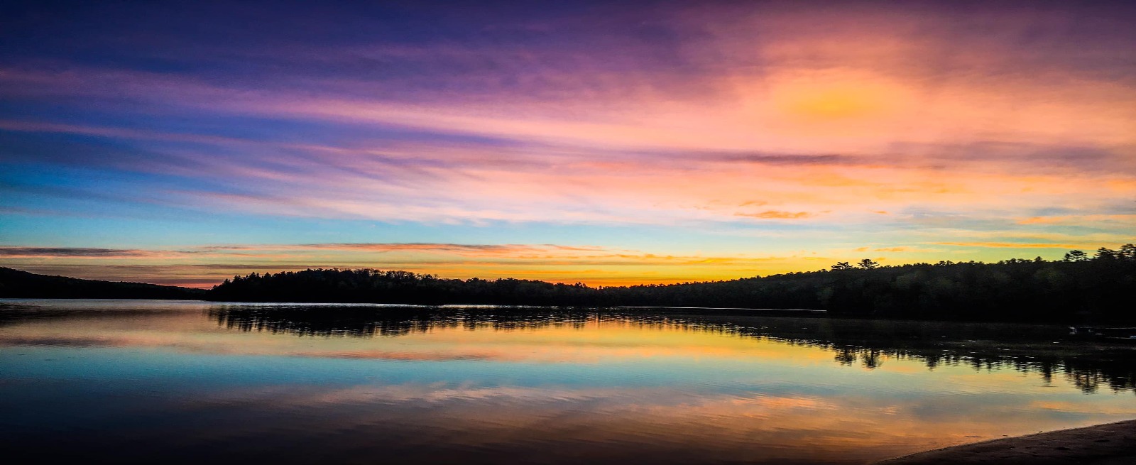 Sunset over Centennial Lake