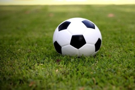 soccer ball on green grass