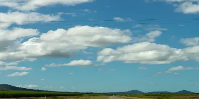 road and blue sky