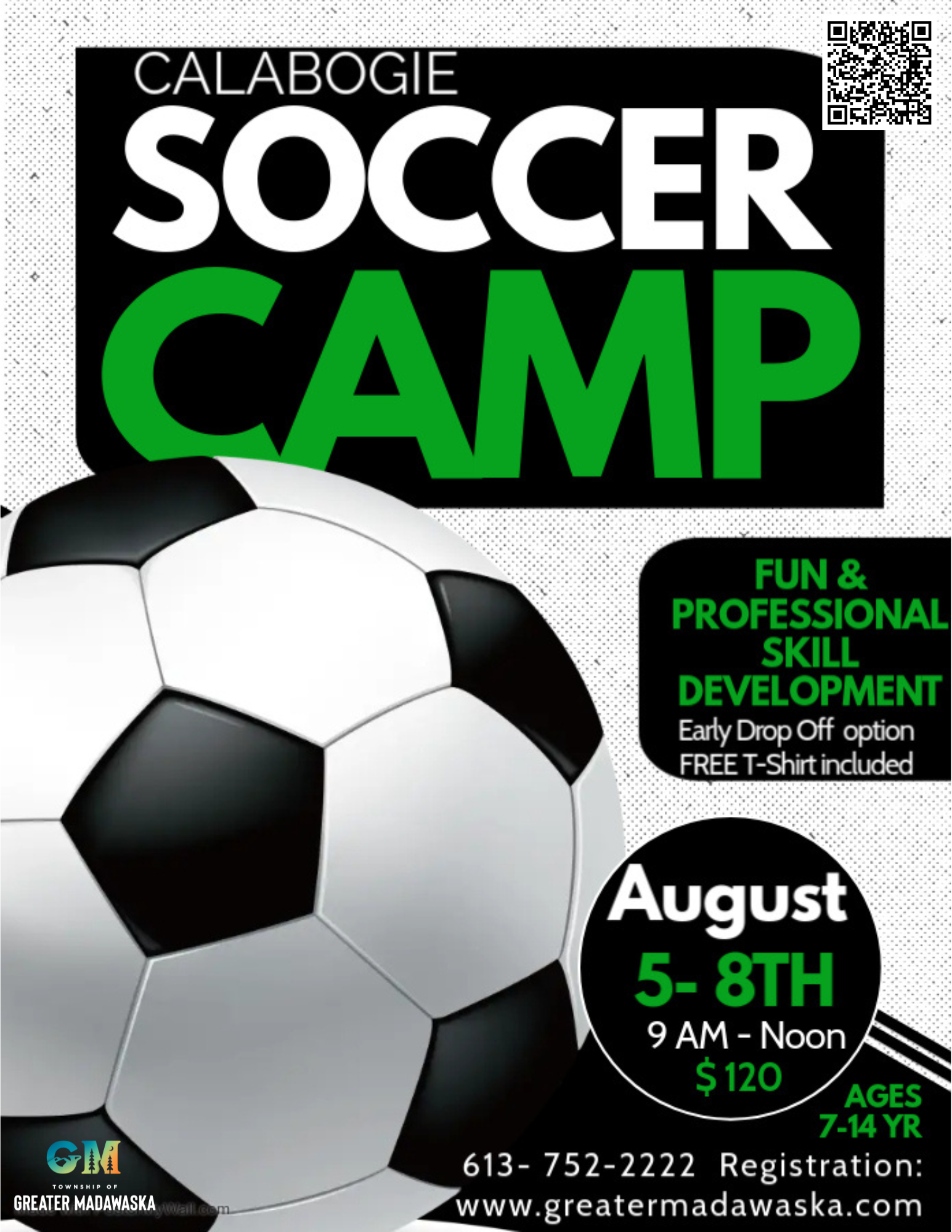 Calabogie 2025 Soccer Camp Poster